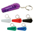 LED Whistle Keychain w/ Flashlight
